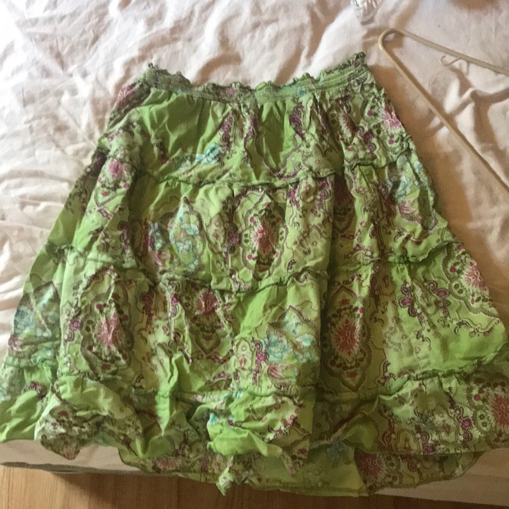 Funky green skirt